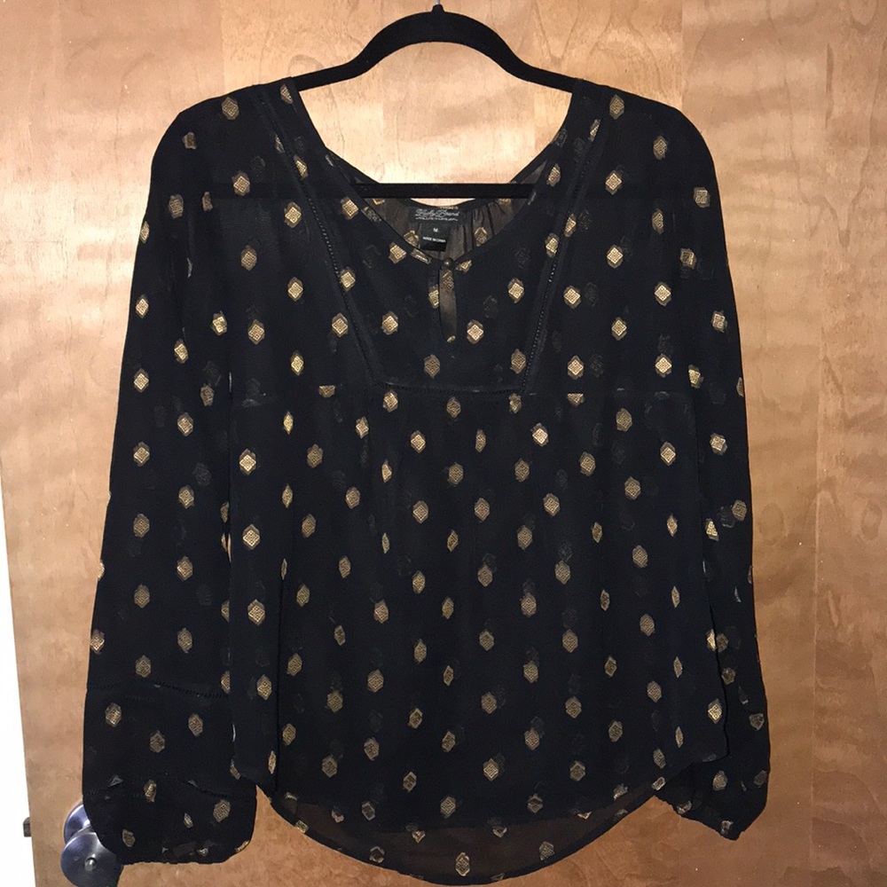 Lucky brand chiffon top!